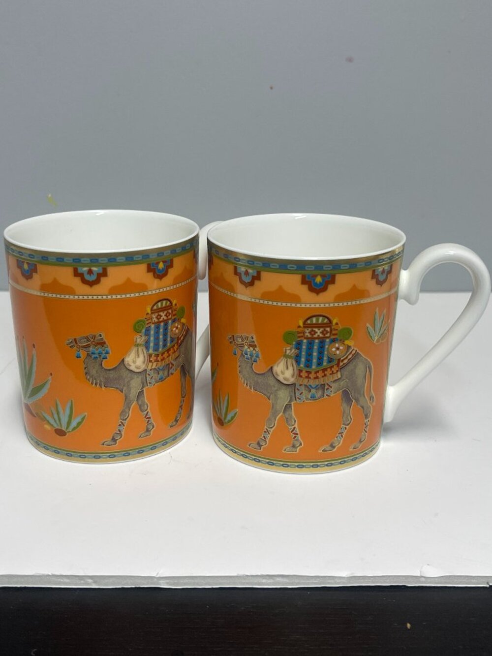 Villeroy & Boch Samarkand Mandarin Camel Mugs Set of 2